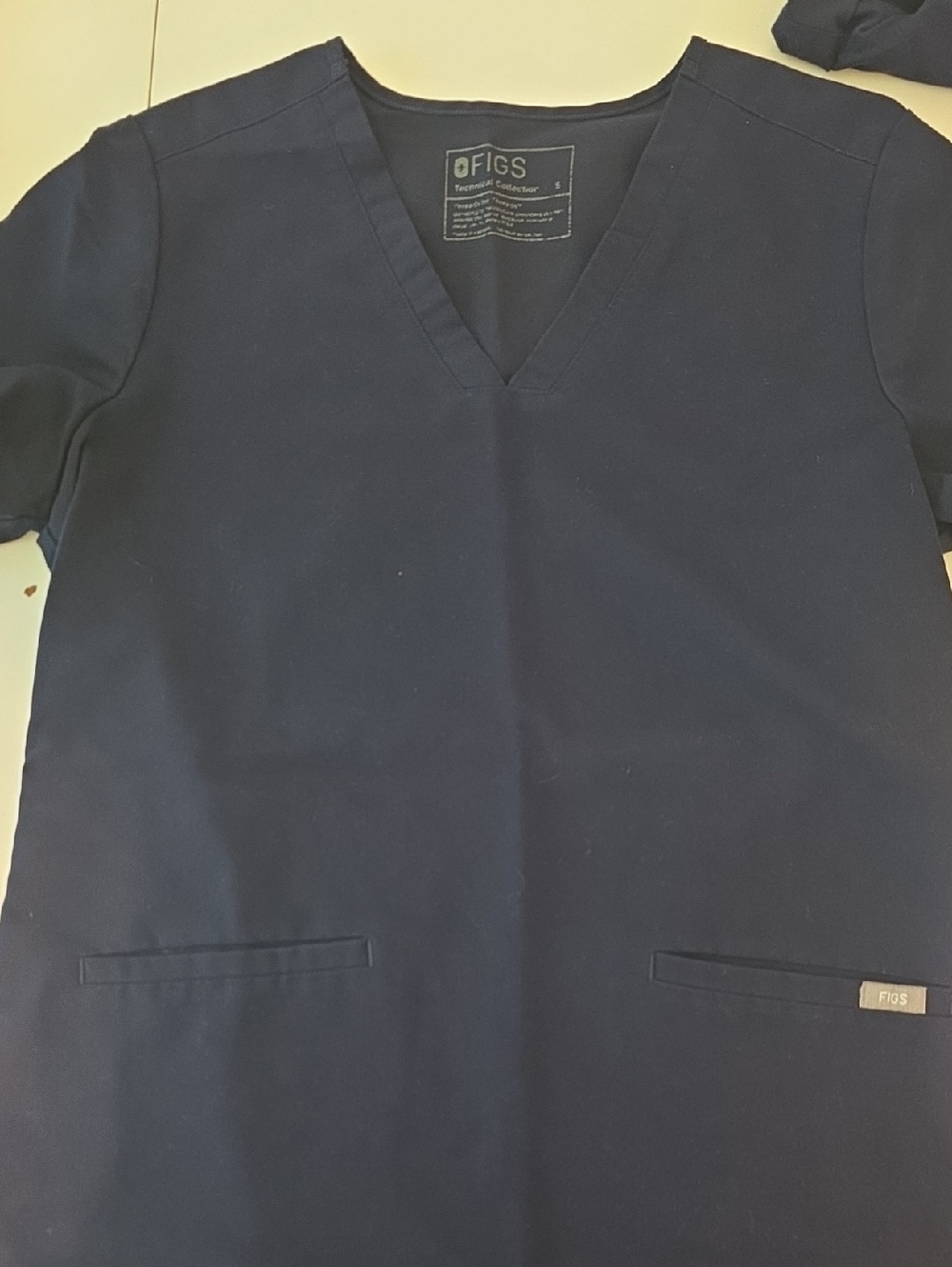 FIGS Womens Navy V-Neck Scrub Top